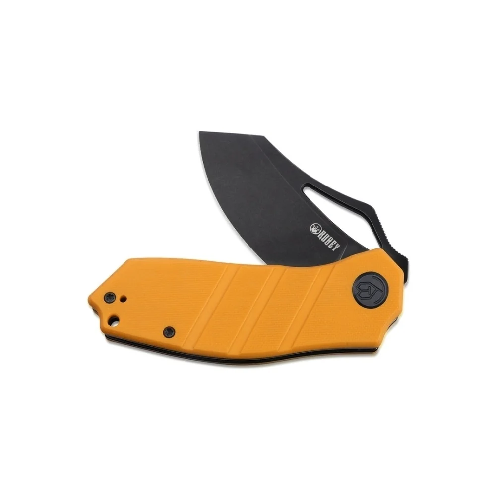 Kubey Ceyx Liner Lock Flipper Folding Knife Yellow